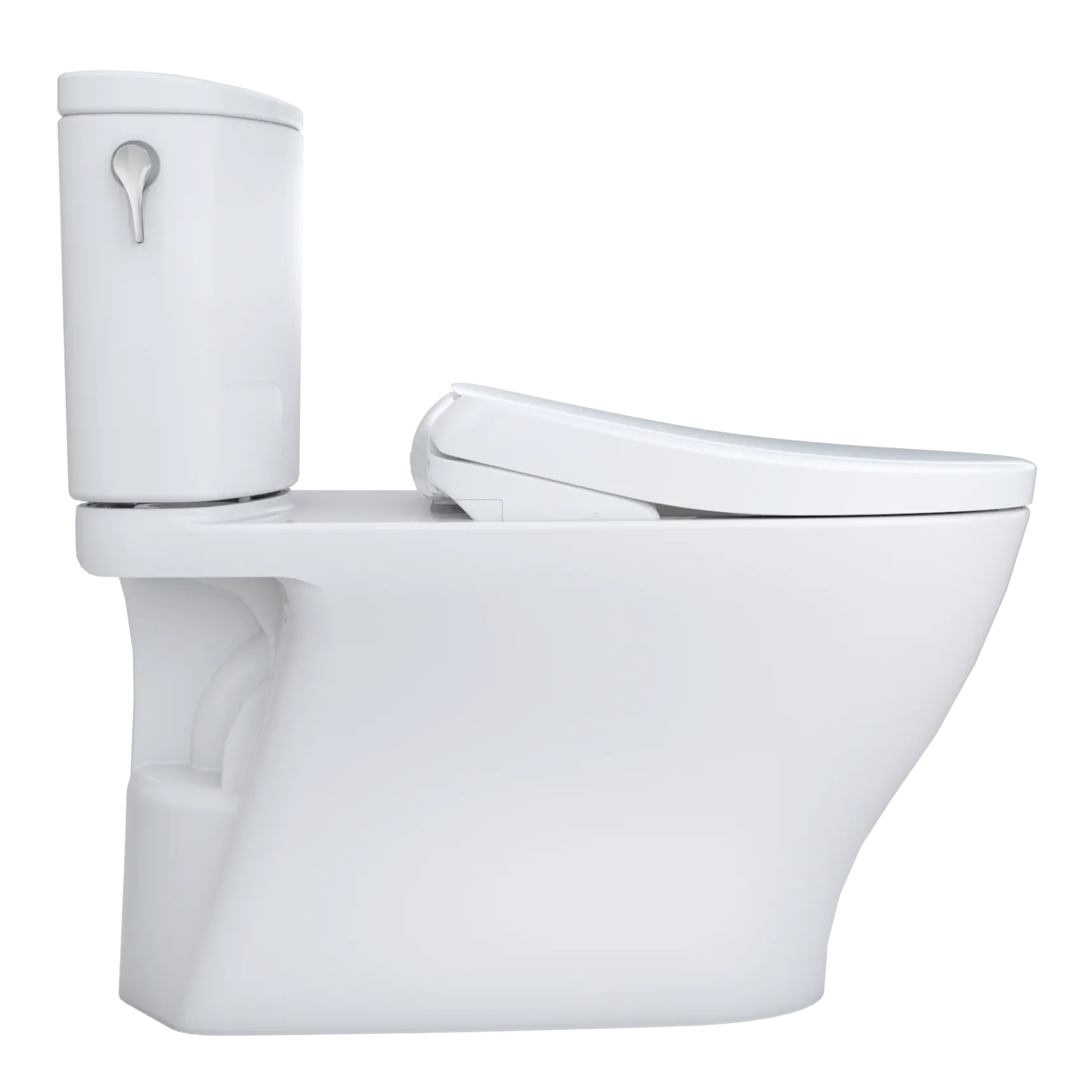 TOTO WASHLET+ Nexus 1G Two-Piece Elongated 1.0 GPF Toilet with Auto Flush S7A Contemporary Bidet Seat, Cotton White, Vitreous China|Plastic, MW4424736CUFGA#01