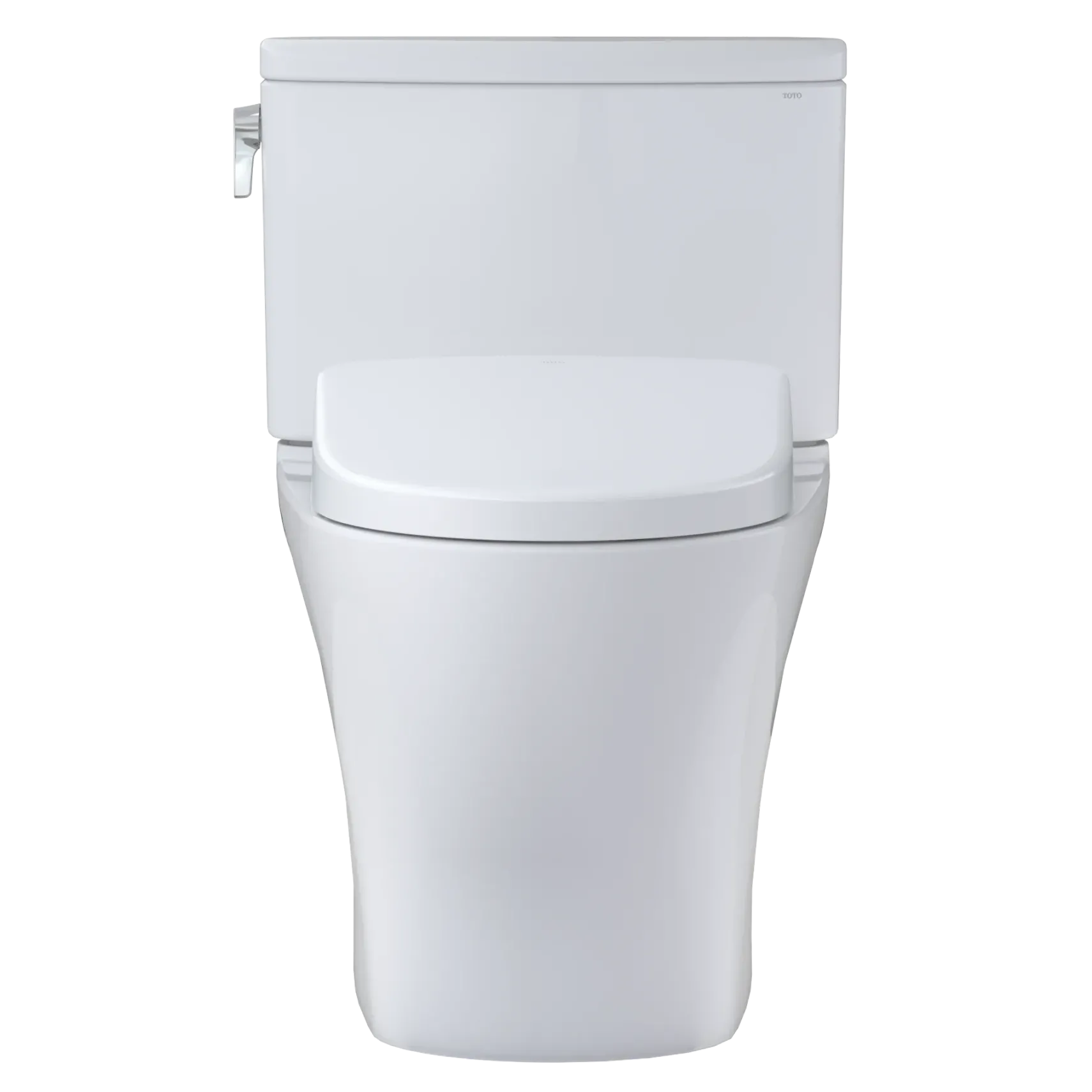 TOTO WASHLET+ Nexus Two-Piece Elongated 1.28 GPF Toilet with Auto Flush S7A Contemporary Bidet Seat, Cotton White, Vitreous China|Plastic, MW4424736CEFGA#01