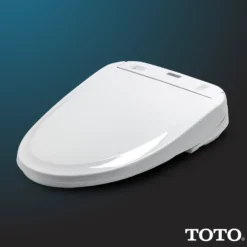 TOTO WASHLET S300e Electronic Bidet Toilet Seat with EWATER+ Cleansing, Round, Cotton White, Plastic, SW573#01