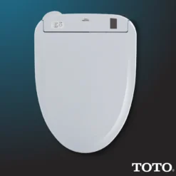 TOTO WASHLET S300e Electronic Bidet Toilet Seat with EWATER+ Cleansing, Round, Cotton White, Plastic, SW573#01