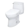 TOTO WASHLET+ UltraMax II 1G One-Piece Elongated 1.0 GPF Toilet with Auto Flush WASHLET+ S7 Contemporary Bidet Seat, Cotton White, Vitreous China|Plastic, MW6044726CUFGA#01
