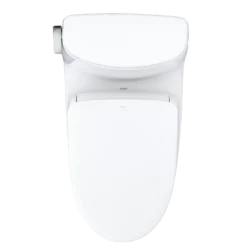 TOTO WASHLET+ UltraMax II 1G One-Piece Elongated 1.0 GPF Toilet with Auto Flush WASHLET+ S7A Contemporary Bidet Seat, Cotton White, Vitreous China|Plastic, MW6044736CUFGA#01