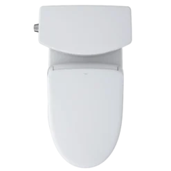 TOTO WASHLET+ Vespin II 1G Two-Piece Elongated 1.0 GPF Toilet with Auto Flush WASHLET+ S7A Contemporary Bidet Seat, Cotton White, Vitreous China|Plastic, MW4744736CUFGA#01