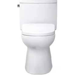 TOTO WASHLET+ Vespin II Two-Piece Elongated 1.28 GPF Toilet with Auto Flush WASHLET+ S7 Contemporary Bidet Seat, Cotton White, Vitreous China|Plastic, MW4744726CEFGA#01