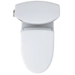 TOTO WASHLET+ Vespin II Two-Piece Elongated 1.28 GPF Toilet with Auto Flush WASHLET+ S7 Contemporary Bidet Seat, Cotton White, Vitreous China|Plastic, MW4744726CEFGA#01