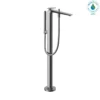 TOTO ZA Single-Handle Free Standing Tub Filler with Handshower, Polished Chrome, Brass, TBP03301U#CP