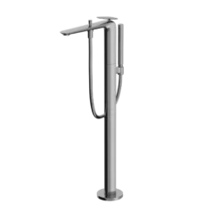 TOTO ZA Single-Handle Free Standing Tub Filler with Handshower, Polished Chrome, Brass, TBP03301U#CP