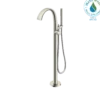 TOTO ZN Single-Handle Freestanding Tub Filler Faucet with 1.75 GPM Handshower, Brushed Nickel, Brass, TBP01301U#BN
