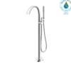 TOTO ZN Single-Handle Freestanding Tub Filler Faucet with 1.75 GPM Handshower, Polished Chrome, Brass, TBP01301U#CP