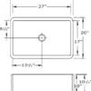 Whitehaus 30" Copper Undermount Farmhouse Apron Sink, WH3020COFCFL-OCS