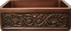 Whitehaus 30" Copper Undermount Farmhouse Apron Sink, Design Front, WH3020COFCSF-OCS
