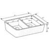 Whitehaus 33" Fireclay Double Bowl Farmhouse Apron Sink, Reversible, Blue, WHFLCON3318