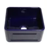Whitehaus 20" Fireclay Farmhouse Sink, Reversible, Blue, WHFLRPL2018