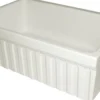 Whitehaus 30" Fireclay Farmhouse Apron Sink, Reversible, Biscuit, WHQ330