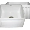 Whitehaus 20" Fireclay Farmhouse Sink, White, WHFLRPL2018