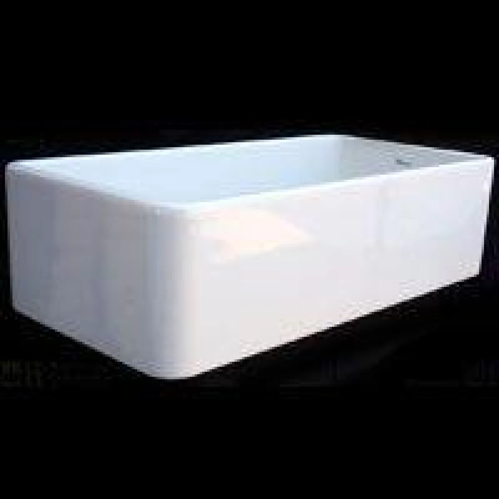 Whitehaus 36" Fireclay Offset Drain Farmhouse Apron Sink, White, WH3618