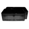 Whitehaus 30" Fireclay Single Bowl Farmhouse Apron Sink, Reversible, Black, WHFLCON3018